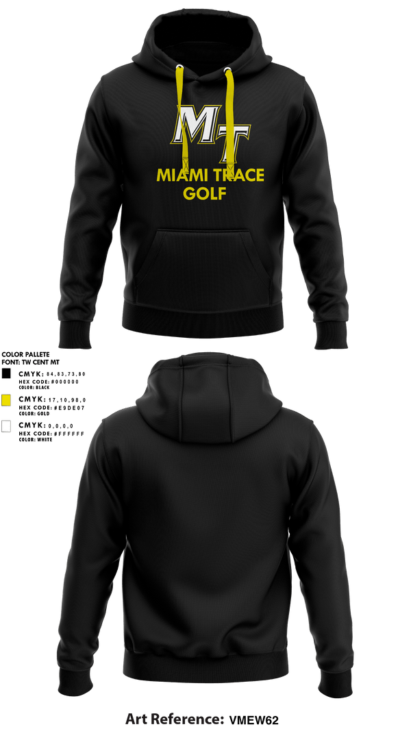Hoodie, Miami Trace High School Golf, Golf, Teamtime, Team time, sublimation, custom sports apparel, team uniforms, spirit wear, spiritwear, sports uniforms, custom shirts, team store, custom team store, fundraiser sports, apparel fundraiser