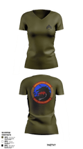 3D MLG CLR-37 49550102 Women's Short Sleeve V-neck Shirt - 2