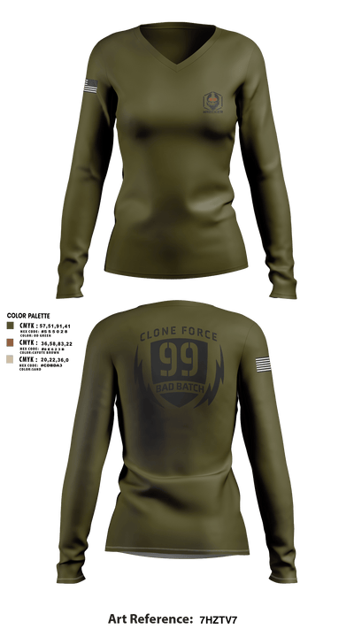 undefined Women's Long Sleeve V-neck Shirt - 4