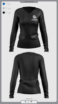 Steam Academy at McCluer South Berkeley 57920601 Women's Long Sleeve V-neck Shirt - 3