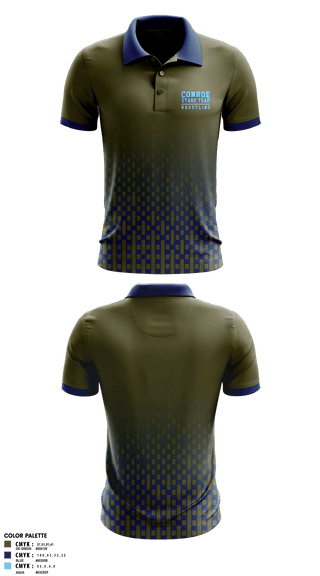 Short Sleeve Performance Polo, Conroe Stars Team, Wrestling, Teamtime, Team time, sublimation, custom sports apparel, team uniforms, spirit wear, spiritwear, sports uniforms, custom shirts, team store, custom team store, fundraiser sports, apparel fundraiser