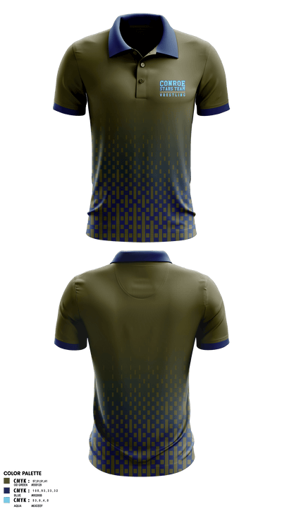 Conroe Stars Team 63554216 Short Sleeve Performance Polo - 1