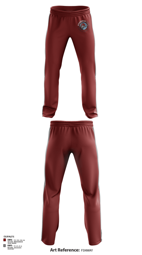 Sweatpants, Goodman Middle School Soccer, Men's Soccer, Teamtime, Team time, sublimation, custom sports apparel, team uniforms, spirit wear, spiritwear, sports uniforms, custom shirts, team store, custom team store, fundraiser sports, apparel fundraiser