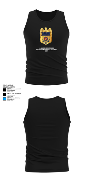Tank Top, U.S. Marine Corps Criminal Investigations Division Child Abuse UnitMARDET Fort Leonard Wood (FLW) DoD Interservice Non-Lethal Individual Weapons Instructor's Course Fort Leonard Wood Basic Military Police School House, , Teamtime, Team time, sublimation, custom sports apparel, team uniforms, spirit wear, spiritwear, sports uniforms, custom shirts, team store, custom team store, fundraiser sports, apparel fundraiser
