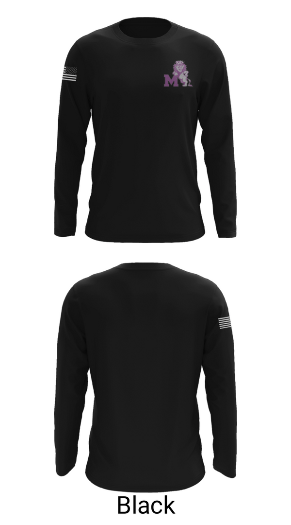 Long Sleeve Performance Shirt, Manzano Monarchs, Men's Basketball, Teamtime, Team time, sublimation, custom sports apparel, team uniforms, spirit wear, spiritwear, sports uniforms, custom shirts, team store, custom team store, fundraiser sports, apparel fundraiser