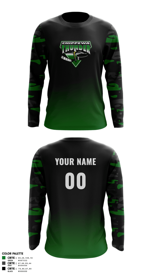 Long Sleeve Performance Shirt, Chippewa Youth Hockey, Spirit Store, Teamtime, Team time, sublimation, custom sports apparel, team uniforms, spirit wear, spiritwear, sports uniforms, custom shirts, team store, custom team store, fundraiser sports, apparel fundraiser