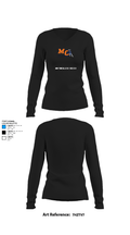 Morton College Soccer 16993195 Women's Long Sleeve V-neck Shirt - 34