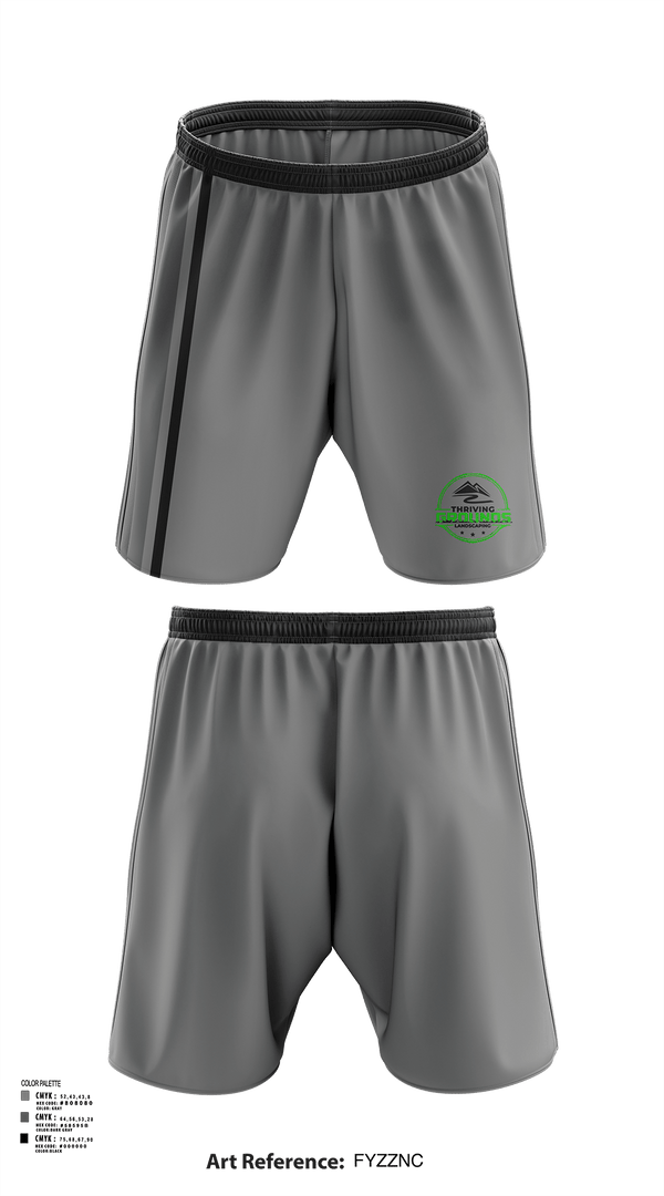 Athletic Shorts With Pockets, Thriving Grounds Landscaping, , Teamtime, Team time, sublimation, custom sports apparel, team uniforms, spirit wear, spiritwear, sports uniforms, custom shirts, team store, custom team store, fundraiser sports, apparel fundraiser