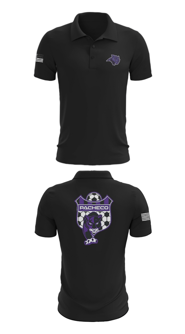 Short Sleeve Performance Polo, Pacheco High School Soccer, Men's Soccer, Teamtime, Team time, sublimation, custom sports apparel, team uniforms, spirit wear, spiritwear, sports uniforms, custom shirts, team store, custom team store, fundraiser sports, apparel fundraiser