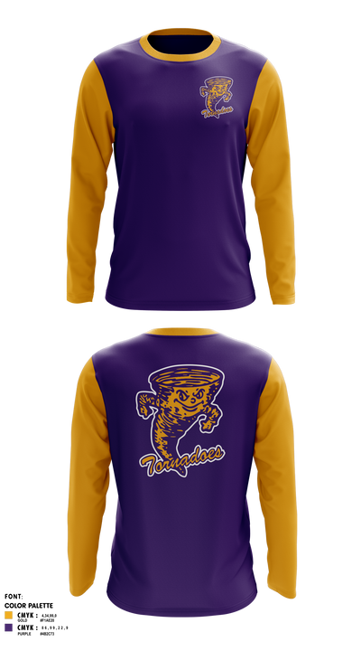 Taylorville Wrestling Club 5122826 Long Sleeve Performance Shirt - 41