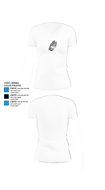 DKU Protection 65690309 Women's Short Sleeve V-neck Shirt - 18