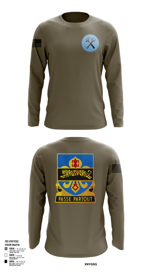 Long Sleeve Performance Shirt, HHD, 415th Military Intelligence Battalion, National Guard, Teamtime, Team time, sublimation, custom sports apparel, team uniforms, spirit wear, spiritwear, sports uniforms, custom shirts, team store, custom team store, fundraiser sports, apparel fundraiser