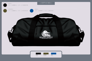 Duffle Bag, Shucky Ducky Trucking, , Teamtime, Team time, sublimation, custom sports apparel, team uniforms, spirit wear, spiritwear, sports uniforms, custom shirts, team store, custom team store, fundraiser sports, apparel fundraiser
