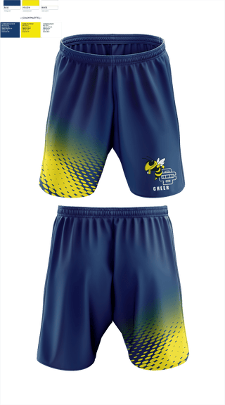Athletic Shorts With Pockets, Detroit Country Day School (Upper School) Cheer, Cheer, Teamtime, Team time, sublimation, custom sports apparel, team uniforms, spirit wear, spiritwear, sports uniforms, custom shirts, team store, custom team store, fundraiser sports, apparel fundraiser
