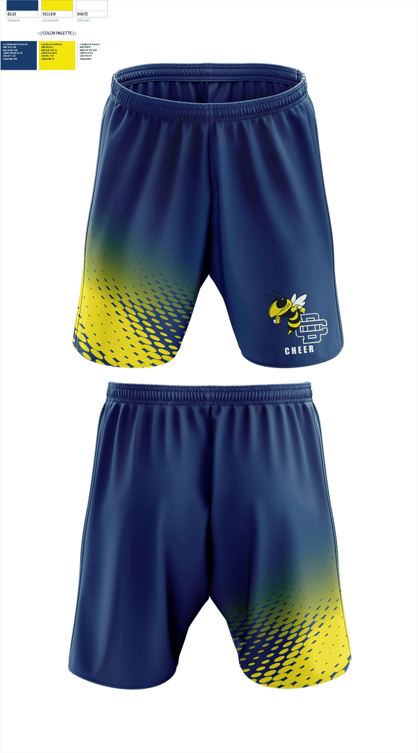 Athletic Shorts With Pockets, Detroit Country Day School (Upper School) Cheer, Cheer, Teamtime, Team time, sublimation, custom sports apparel, team uniforms, spirit wear, spiritwear, sports uniforms, custom shirts, team store, custom team store, fundraiser sports, apparel fundraiser