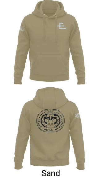 Hoodie, E/701, Army, Teamtime, Team time, sublimation, custom sports apparel, team uniforms, spirit wear, spiritwear, sports uniforms, custom shirts, team store, custom team store, fundraiser sports, apparel fundraiser