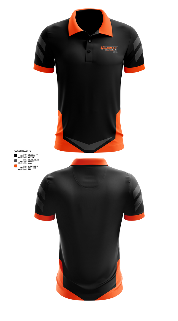 Short Sleeve Performance Polo, Valhalla Hatchets, , Teamtime, Team time, sublimation, custom sports apparel, team uniforms, spirit wear, spiritwear, sports uniforms, custom shirts, team store, custom team store, fundraiser sports, apparel fundraiser