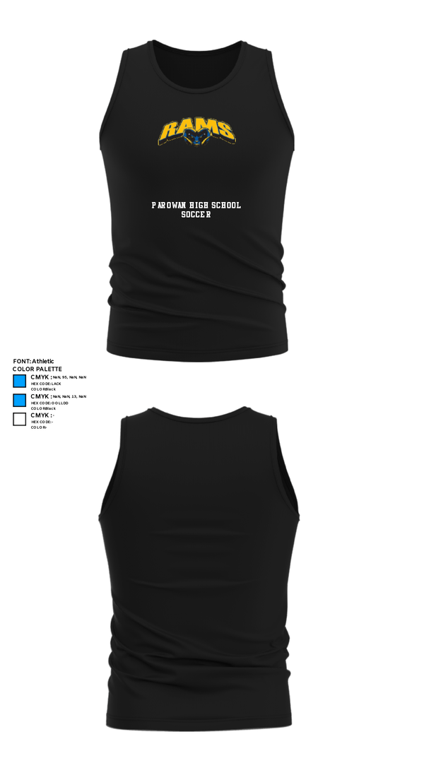 Tank Top, Parowan High School Soccer, Men's Soccer, Teamtime, Team time, sublimation, custom sports apparel, team uniforms, spirit wear, spiritwear, sports uniforms, custom shirts, team store, custom team store, fundraiser sports, apparel fundraiser