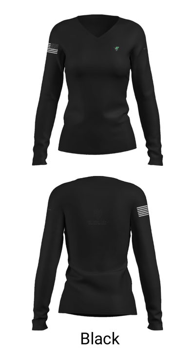Effect Motorsport 20131501 Women's Long Sleeve V-neck Shirt - 35