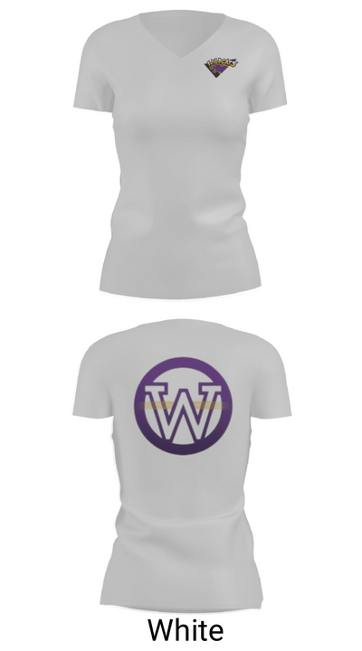 Waconia Senior High School Golf 70666759 Women's Short Sleeve V-neck Shirt - 19