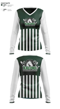 Kinnelon High School Bowling 36243159 Women's Long Sleeve V-neck Shirt - 61