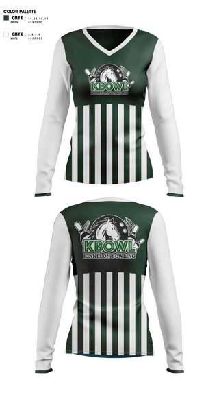 Womens Long Sleeve Vneck Shirt, Kinnelon High School Bowling, Bowling, Teamtime, Team time, sublimation, custom sports apparel, team uniforms, spirit wear, spiritwear, sports uniforms, custom shirts, team store, custom team store, fundraiser sports, apparel fundraiser