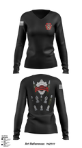 Mortar 1-111 Women's Long Sleeve V-neck Shirt - 4