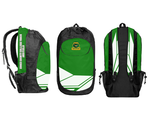 Gear Bag, Essex County College Track and Field, Track & Field, Teamtime, Team time, sublimation, custom sports apparel, team uniforms, spirit wear, spiritwear, sports uniforms, custom shirts, team store, custom team store, fundraiser sports, apparel fundraiser