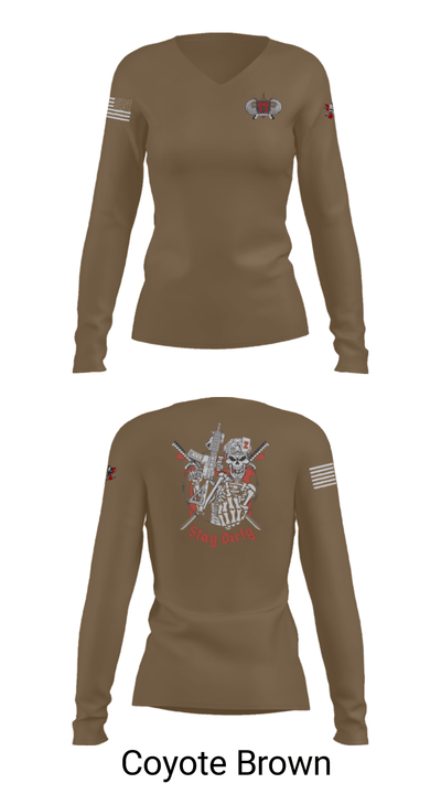Dirty Deuce 1357112 Women's Long Sleeve V-neck Shirt - 17