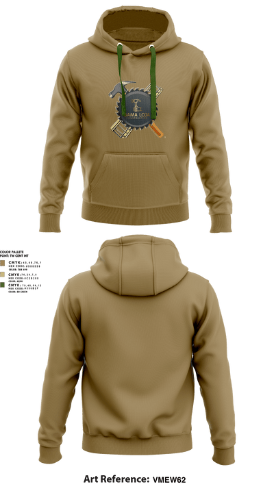 Gama loja construction llc 78223525 Hoodie - 1