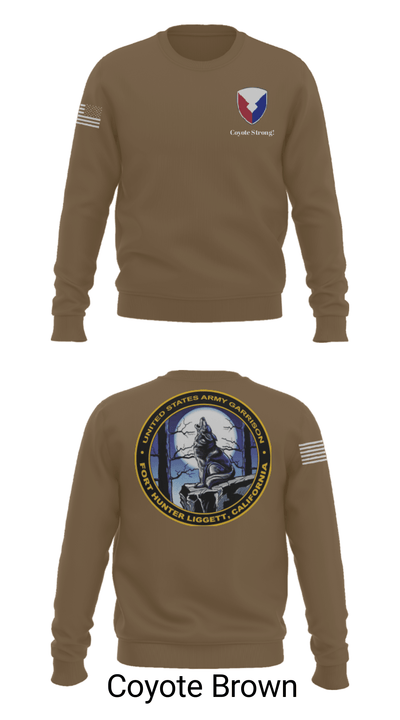 USAG Fort Hunter Liggett 63264859 Crew Neck Sweatshirt - 10