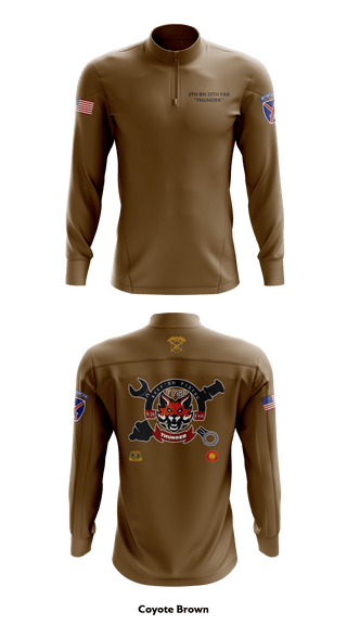 Quarter Zip Jacket, F-FSC 5TH BN 25TH FAR, Army, Teamtime, Team time, sublimation, custom sports apparel, team uniforms, spirit wear, spiritwear, sports uniforms, custom shirts, team store, custom team store, fundraiser sports, apparel fundraiser