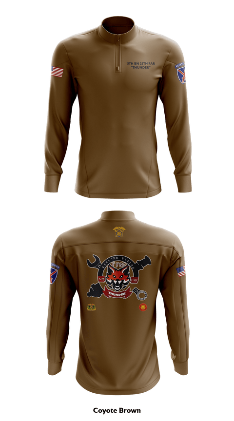 Quarter Zip Jacket, F-FSC 5TH BN 25TH FAR, Army, Teamtime, Team time, sublimation, custom sports apparel, team uniforms, spirit wear, spiritwear, sports uniforms, custom shirts, team store, custom team store, fundraiser sports, apparel fundraiser