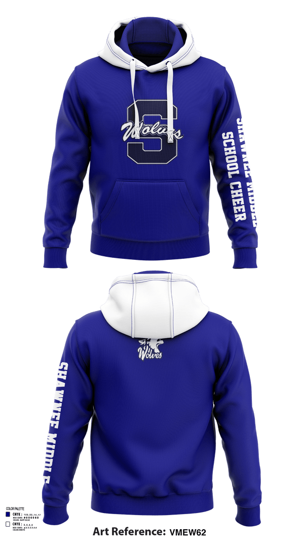 Hoodie, Shawnee Middle School Cheer, Cheer, Teamtime, Team time, sublimation, custom sports apparel, team uniforms, spirit wear, spiritwear, sports uniforms, custom shirts, team store, custom team store, fundraiser sports, apparel fundraiser