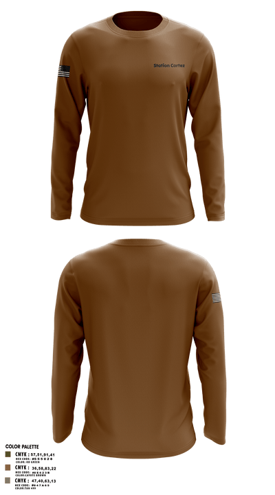 Station Cortez 77763143 Long Sleeve Performance Polo - 2
