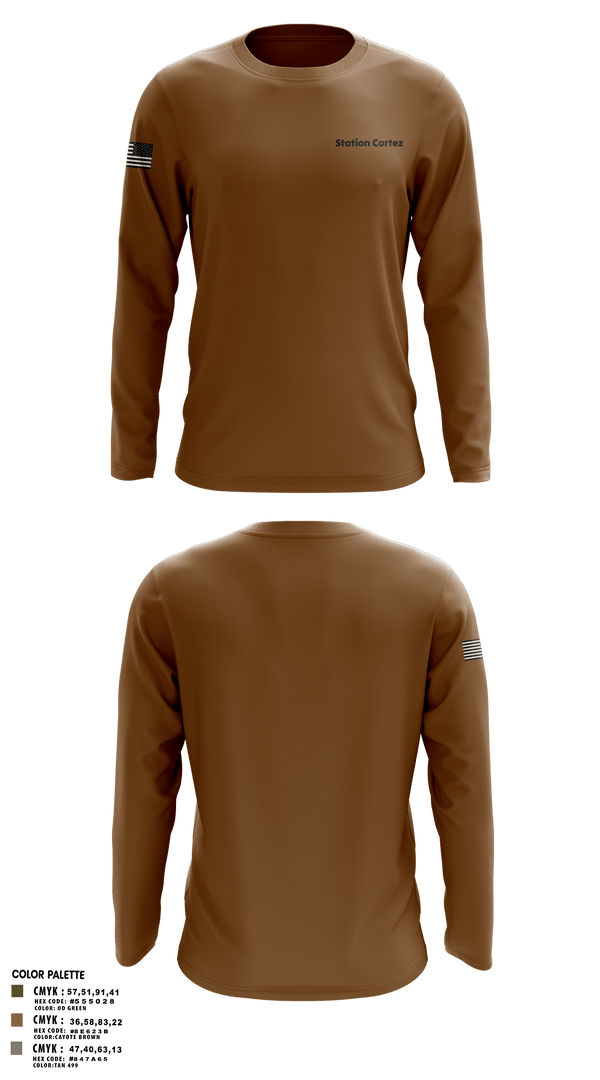 Long Sleeve Performance Polo, Station Cortez, Coast Guard, Teamtime, Team time, sublimation, custom sports apparel, team uniforms, spirit wear, spiritwear, sports uniforms, custom shirts, team store, custom team store, fundraiser sports, apparel fundraiser