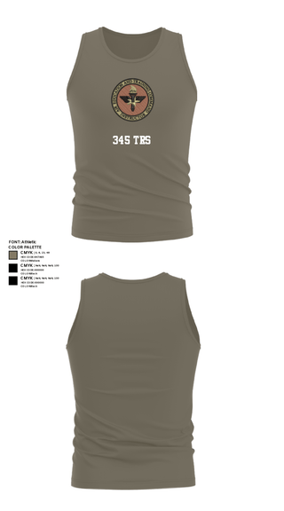 Tank Top, 345 TRS, Air Force, Teamtime, Team time, sublimation, custom sports apparel, team uniforms, spirit wear, spiritwear, sports uniforms, custom shirts, team store, custom team store, fundraiser sports, apparel fundraiser