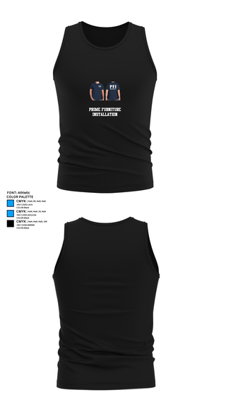 Tank Top, Prime Furniture Installation, , Teamtime, Team time, sublimation, custom sports apparel, team uniforms, spirit wear, spiritwear, sports uniforms, custom shirts, team store, custom team store, fundraiser sports, apparel fundraiser