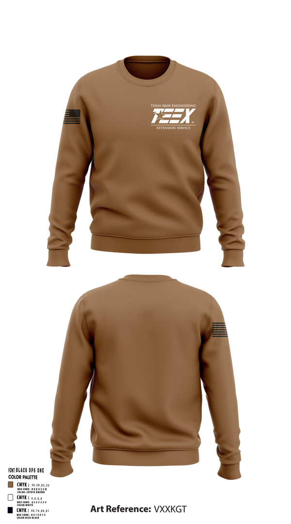 Crew Neck Sweatshirt, TEEX Rescue, Fire Department, Teamtime, Team time, sublimation, custom sports apparel, team uniforms, spirit wear, spiritwear, sports uniforms, custom shirts, team store, custom team store, fundraiser sports, apparel fundraiser