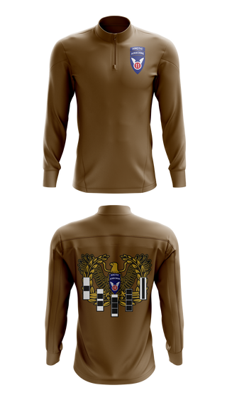 Quarter Zip Jacket, 11th ABN DIV WO, , Teamtime, Team time, sublimation, custom sports apparel, team uniforms, spirit wear, spiritwear, sports uniforms, custom shirts, team store, custom team store, fundraiser sports, apparel fundraiser