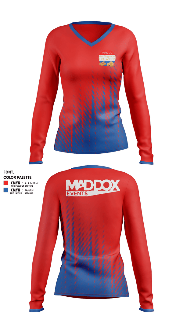 Womens Long Sleeve Vneck Shirt 1, Der Fliegende Holländer, , Teamtime, Team time, sublimation, custom sports apparel, team uniforms, spirit wear, spiritwear, sports uniforms, custom shirts, team store, custom team store, fundraiser sports, apparel fundraiser