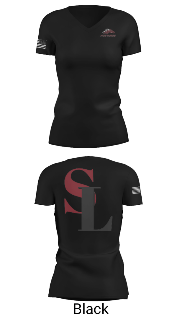 Women's Short Sleeve Vneck Shirt, Silver Lake Public School Cross Country, Cross Country, Teamtime, Team time, sublimation, custom sports apparel, team uniforms, spirit wear, spiritwear, sports uniforms, custom shirts, team store, custom team store, fundraiser sports, apparel fundraiser