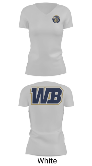 Women's Short Sleeve Vneck Shirt, West Boca Raton Community High School Lacrosse, Women's Lacrosse, Teamtime, Team time, sublimation, custom sports apparel, team uniforms, spirit wear, spiritwear, sports uniforms, custom shirts, team store, custom team store, fundraiser sports, apparel fundraiser