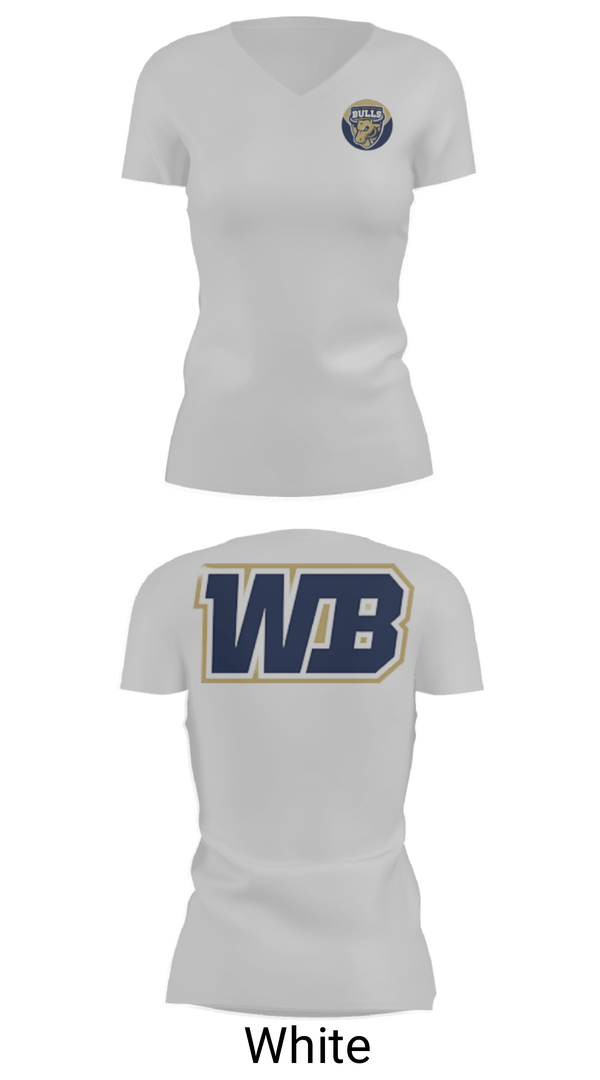 Women's Short Sleeve Vneck Shirt, West Boca Raton Community High School Lacrosse, Women's Lacrosse, Teamtime, Team time, sublimation, custom sports apparel, team uniforms, spirit wear, spiritwear, sports uniforms, custom shirts, team store, custom team store, fundraiser sports, apparel fundraiser