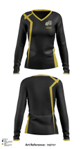 Gaffney High School Golf 40140863 Women's Long Sleeve V-neck Shirt - 122