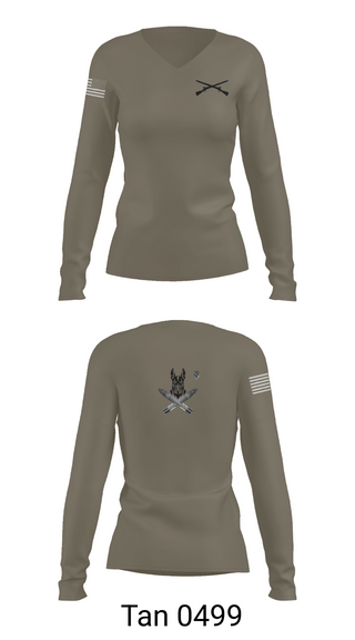 Womens Long Sleeve Vneck Shirt, Dog Mortars, , Teamtime, Team time, sublimation, custom sports apparel, team uniforms, spirit wear, spiritwear, sports uniforms, custom shirts, team store, custom team store, fundraiser sports, apparel fundraiser