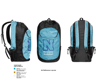 Gear Bag, Norwayne Middle School Basketball, Men's Basketball, Teamtime, Team time, sublimation, custom sports apparel, team uniforms, spirit wear, spiritwear, sports uniforms, custom shirts, team store, custom team store, fundraiser sports, apparel fundraiser