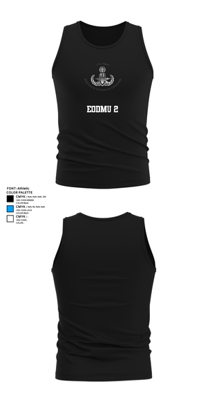 Tank Top, EODMU 2, , Teamtime, Team time, sublimation, custom sports apparel, team uniforms, spirit wear, spiritwear, sports uniforms, custom shirts, team store, custom team store, fundraiser sports, apparel fundraiser