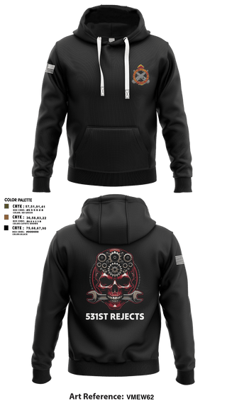 Hoodie, 531st Hospital Center, Army, Teamtime, Team time, sublimation, custom sports apparel, team uniforms, spirit wear, spiritwear, sports uniforms, custom shirts, team store, custom team store, fundraiser sports, apparel fundraiser