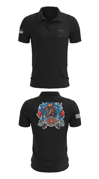 Short Sleeve Performance Polo, Golden Fire Dept., , Teamtime, Team time, sublimation, custom sports apparel, team uniforms, spirit wear, spiritwear, sports uniforms, custom shirts, team store, custom team store, fundraiser sports, apparel fundraiser